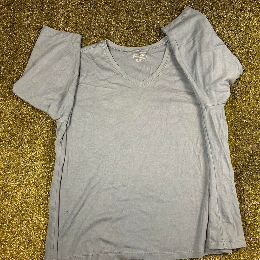 Llbean Women's Blue T-shirt